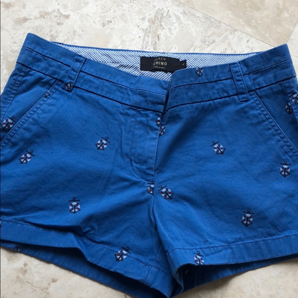J.Crew Cobalt Anchor 3” Chino short Size: 4